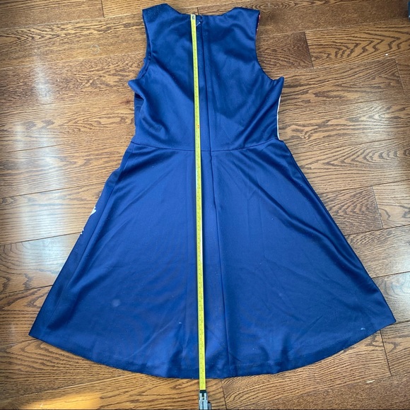 Guess - Navy bold floral Dress - size 10 - Picture 10 of 12